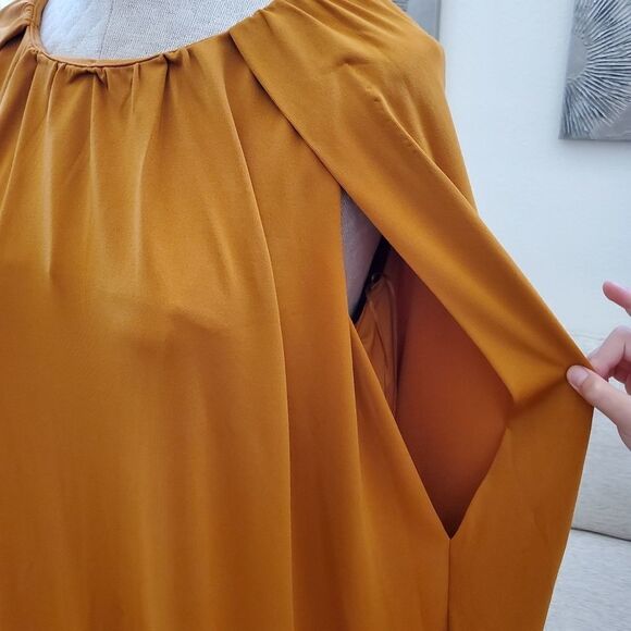 Alfani Scoop-Neck Cape Shift Dress - Picture 5 of 12